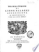 Drammaturgia di Lione Allacci accresciuta e continuata fino all'anno 1755