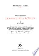 Drammaturgia romana: 1701-1750