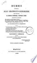 Dubbii apposti alle grandi età geologiche... ragionamento cosmologico ... [Giacinto Andriani]