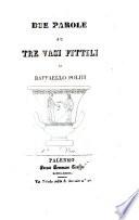 Due parole su tre vasi fittili di Raffaello Politi