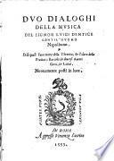 Duo dialoghi della musica