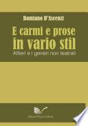 E carmi e prose in vario stil