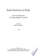 Early Societies in Sicily