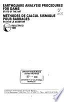 Earthquake Analysis Procedures for Dams : State of the Art