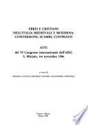 Ebrei e cristiani nell'Italia medievale e moderna