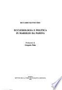 Ecclesiologia e politica in Marsilio da Padova