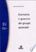 Economia e governo dei gruppi aziendali