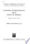 Economia internazionale delle fonti di energia