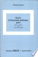 Ecrits d'économie politique pure