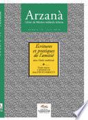Écritures et pratiques de l'amitié dans l'Italie médiévale