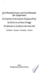 Ecrivaines et écrivains d'aujourd'hui