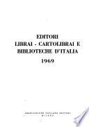 Editori, librai, cartolibrai e biblioteche d'Italia