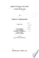 Edizione nazionale delle opere di Giuseppe Cesare Abba: Scritti garibaldini