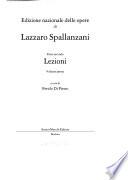 Edizione nazionale delle opere di Lazzaro Spallanzani