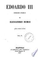 Edoardo 3. romanzo storico di Alessandro Dumas