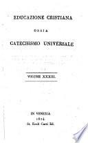 Educazione cristiana ossia catechismo universale