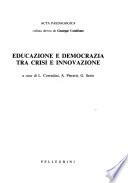 Educazione e democrazia tra crisi e innovazione