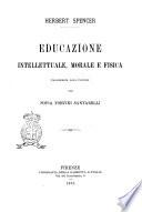 Educazione intellettuale, morale e fisica Herbert Spencer