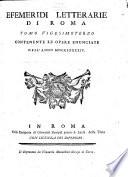 Efemeridi letterarie di Roma