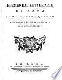 Efemeridi letterarie di Roma