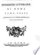 Efemeridi letterarie di Roma ...