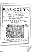 Efemeridi nuoue de i moti celesti dall'anno 1629. fino al 1640. calculato al meridiano della città di Venetia per Marc'Antonio Celeste. Con introduttioni et auuertimenti non meno diletteuoli che necessarij per l'intelligenza, e buon vso di esse, per riceuerne ottimo frutto nella medicina, nauigatione, et agricoltura