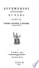 Effemeridi letterarie di Roma