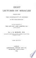 Eight Lectures on Miracles