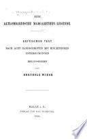 Eine altlombardische Margarethen-Legende