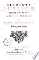 Elementa physicae