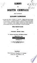 Elementi del diritto criminal
