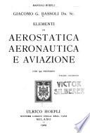 ELEMENTI DI AEROSTATICA AERONAUTICA E AVIAZIONE