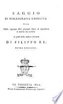 Elementi di agricoltura appoggiati alla storia naturale ed alla chimica moderna di Filippo Re. Prima edizione veneta in cui per la prima volta si aggiunsero dallo stesso autore varie annotazioni illustrative ed un saggio di bibliografia georgica ossia Indice ragionato delle principali opere di agricoltura si antiche che moderne ... Tomo 1 [-3]