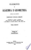 Elementi di algebra e geometria