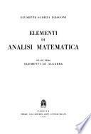 Elementi di analisi matematica