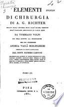 Elementi di chirurgia di A. G. Ritcher