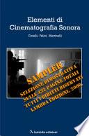 Elementi di cinematografia sonora