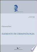 Elementi di criminologia