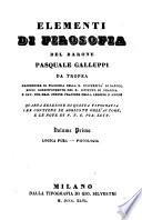 Elementi di filosofia. 4. ed. con aggiunte dell'autore e note