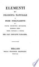 Elementi di filosofia naturale o primi insegnamenti di fisica geometria meccanica