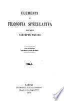 Elementi di filosofia speculativa