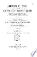 Elementi di fisica esposti da Agostino Riboldi