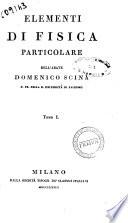 Elementi di fisica generale dell'abate Domenico Scinà