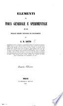 Elementi di fisica generale e sperimentale