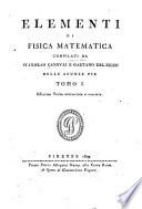 Elementi di fisica matematica