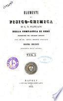 Elementi di fisico-chimica di G.B. Pianciani