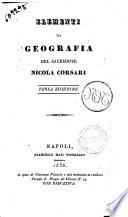Elementi di geografia del Sacerdote Nicola Corsari