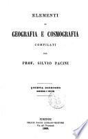 Elementi di geografia e cosmografia compilati dal prof. Silvio Pacini