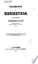Elementi di geometria del sacerdote Alessandro Casano
