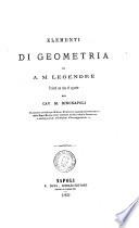 Elementi di geometria di A. M. Legendre